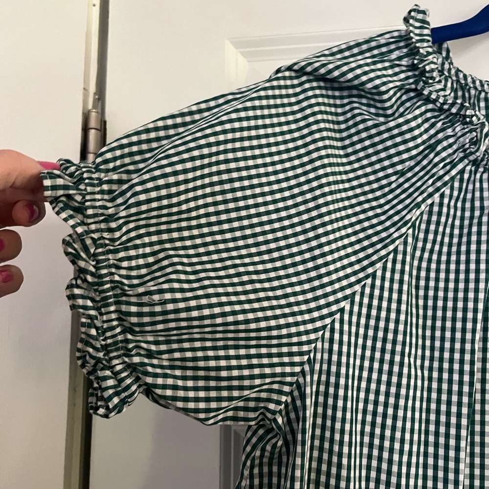 Hill House Home Emerald Gingham Katherine Nap Dress Size S Christmas Holiday - Picture 3 of 7